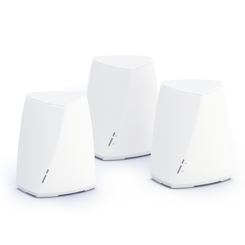 Mesh network with three routers