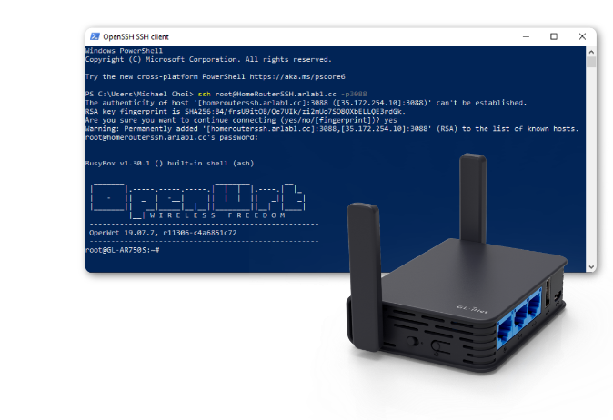SSH to Router